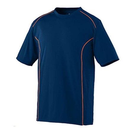 AUGUSTA MEDICAL SYSTEMS LLC Augusta 1090A Adults Winning Streak Crew - Navy & Orange; 3X 1090A_Navy/ Orange_3X